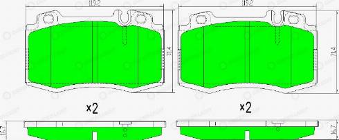 AutomotiveAdriado GLBP0342 - Kit de plaquettes de frein, frein à disque cwaw.fr