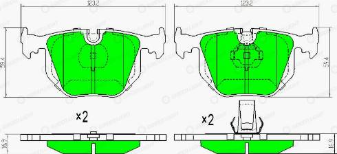 AutomotiveAdriado GLBP0347 - Kit de plaquettes de frein, frein à disque cwaw.fr