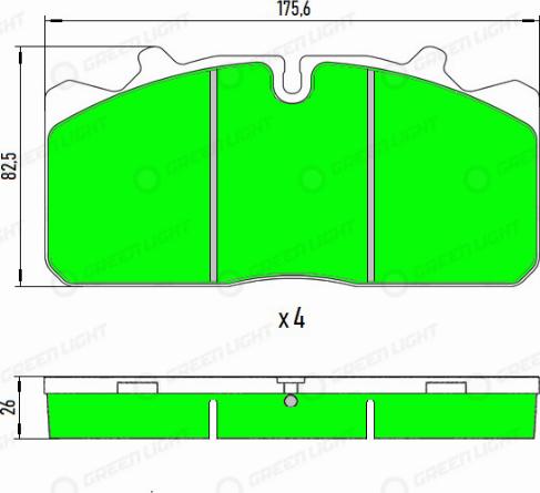 AutomotiveAdriado GLBP034HD - Kit de plaquettes de frein, frein à disque cwaw.fr