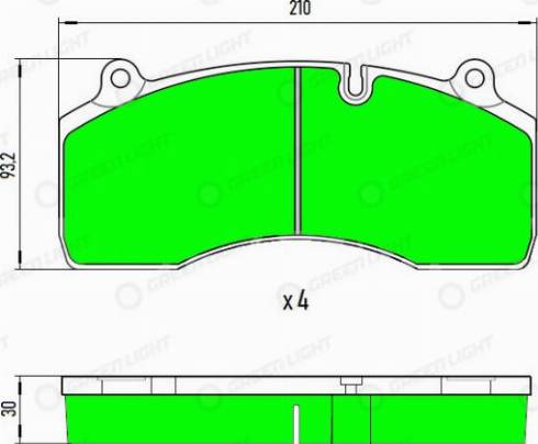 AutomotiveAdriado GLBP036HD - Kit de plaquettes de frein, frein à disque cwaw.fr