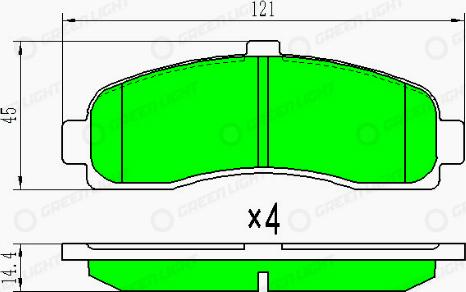 AutomotiveAdriado GLBP0302 - Kit de plaquettes de frein, frein à disque cwaw.fr