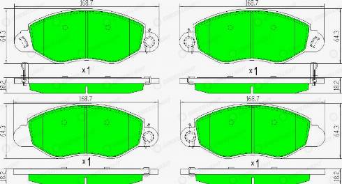 AutomotiveAdriado GLBP0329 - Kit de plaquettes de frein, frein à disque cwaw.fr