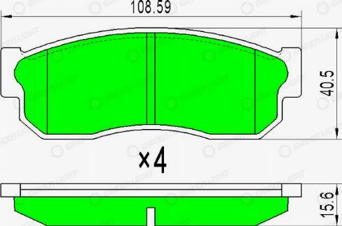 AutomotiveAdriado GLBP0378 - Kit de plaquettes de frein, frein à disque cwaw.fr