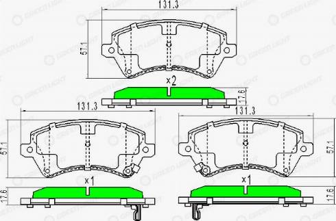 AutomotiveAdriado GLBP0290 - Kit de plaquettes de frein, frein à disque cwaw.fr