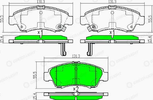 AutomotiveAdriado GLBP0249 - Kit de plaquettes de frein, frein à disque cwaw.fr