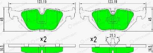 AutomotiveAdriado GLBP0246 - Kit de plaquettes de frein, frein à disque cwaw.fr