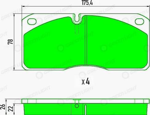 AutomotiveAdriado GLBP024HD - Kit de plaquettes de frein, frein à disque cwaw.fr