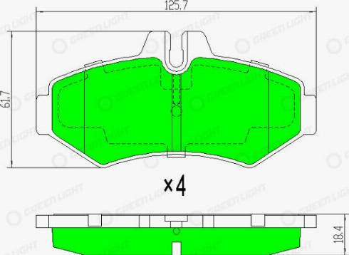 AutomotiveAdriado GLBP0207 - Kit de plaquettes de frein, frein à disque cwaw.fr