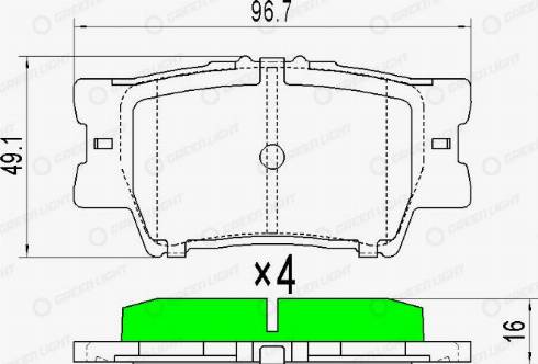 AutomotiveAdriado GLBP0233 - Kit de plaquettes de frein, frein à disque cwaw.fr