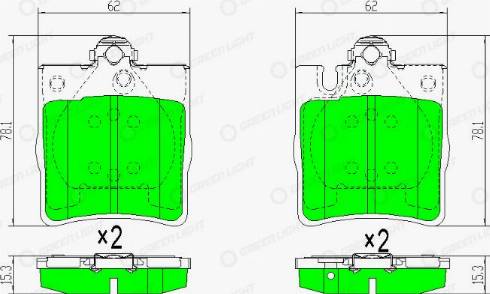 AutomotiveAdriado GLBP0232 - Kit de plaquettes de frein, frein à disque cwaw.fr