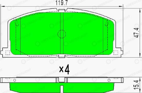 AutomotiveAdriado GLBP0273 - Kit de plaquettes de frein, frein à disque cwaw.fr