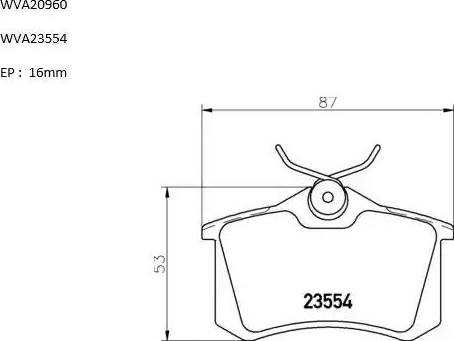 Automotor France ABP9974 - Kit de plaquettes de frein, frein à disque cwaw.fr