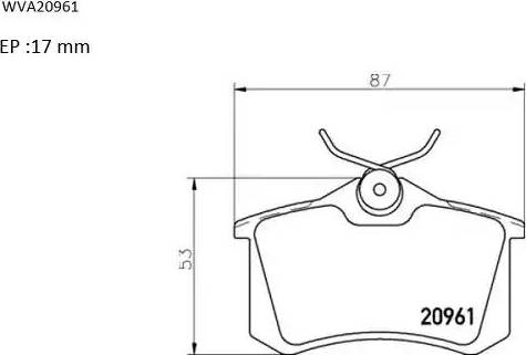 Automotor France ABP9615 - Kit de plaquettes de frein, frein à disque cwaw.fr