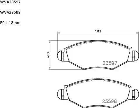 Automotor France ABP8030 - Kit de plaquettes de frein, frein à disque cwaw.fr