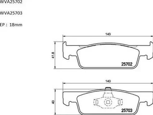 Automotor France ABP2581 - Kit de plaquettes de frein, frein à disque cwaw.fr