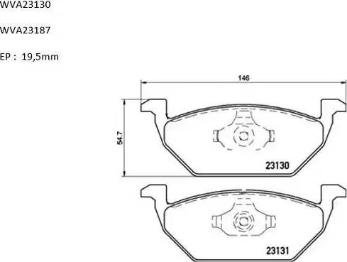 Automotor France ABP2000 - Kit de plaquettes de frein, frein à disque cwaw.fr