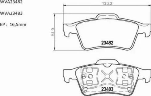 Automotor France ABP7996 - Kit de plaquettes de frein, frein à disque cwaw.fr