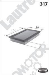 Automotor France LAT154 - Filtre à air cwaw.fr