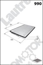 Automotor France LATR48 - Filtre, air de l'habitacle cwaw.fr