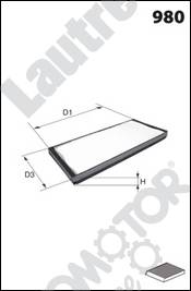 Automotor France LATR06 - Filtre, air de l'habitacle cwaw.fr