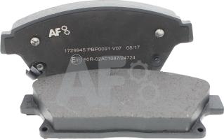 Automotor France PBP0091 - Kit de plaquettes de frein, frein à disque cwaw.fr