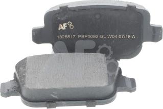 Automotor France PBP0092 - Kit de plaquettes de frein, frein à disque cwaw.fr