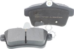 Automotor France PBP0087 - Kit de plaquettes de frein, frein à disque cwaw.fr