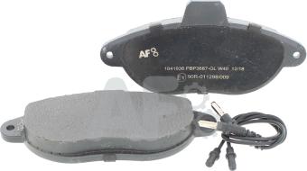 Automotor France PBP3687 - Kit de plaquettes de frein, frein à disque cwaw.fr