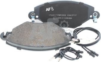 Automotor France PBP2002 - Kit de plaquettes de frein, frein à disque cwaw.fr