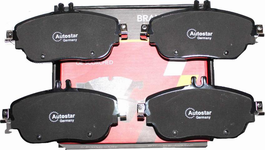 Autostar Germany 141522 - Kit de plaquettes de frein, frein à disque cwaw.fr