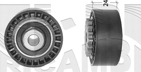 Autoteam A02336 - Poulie renvoi / transmission, courroie trapézoïdale à nervures cwaw.fr