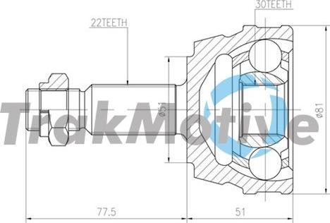 Autoteam G400815 - Jeu de joints, arbre de transmission cwaw.fr