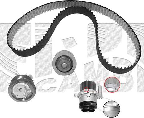 Autoteam KATW1263 - Pompe à eau + kit de courroie de distribution cwaw.fr