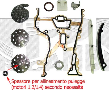 Autoteam KCA002 - Kit de distribution par chaîne cwaw.fr