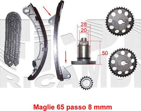 Autoteam KCA023 - Kit de distribution par chaîne cwaw.fr