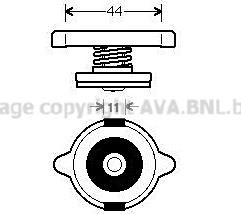 Ava Quality Cooling 980011 - Bouchon de radiateur cwaw.fr