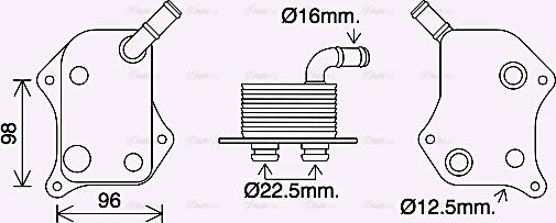 Ava Quality Cooling AI3414 - Radiateur d'huile cwaw.fr