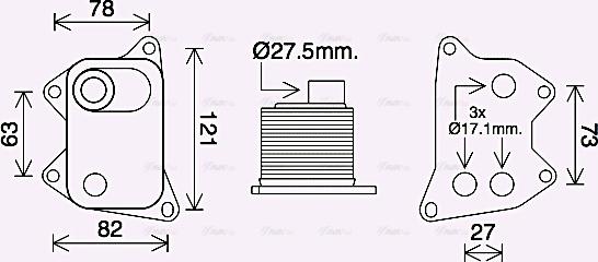 Ava Quality Cooling AI3420 - Radiateur d'huile cwaw.fr