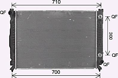 Ava Quality Cooling AI2431 - Radiateur, refroidissement du moteur cwaw.fr