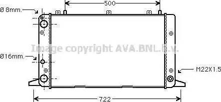 FPS 12 A856-X - Radiateur, refroidissement du moteur cwaw.fr