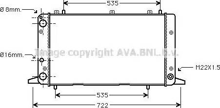 Ava Quality Cooling AI 2053 - Radiateur, refroidissement du moteur cwaw.fr