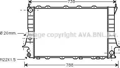 Ava Quality Cooling AI 2081 - Radiateur, refroidissement du moteur cwaw.fr