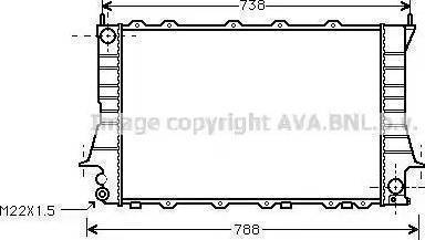 Ava Quality Cooling AI 2084 - Radiateur, refroidissement du moteur cwaw.fr