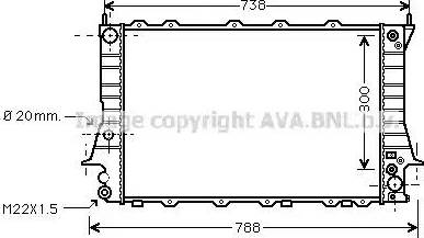 Ava Quality Cooling AI 2082 - Radiateur, refroidissement du moteur cwaw.fr