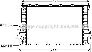 Ava Quality Cooling AI 2077 - Radiateur, refroidissement du moteur cwaw.fr