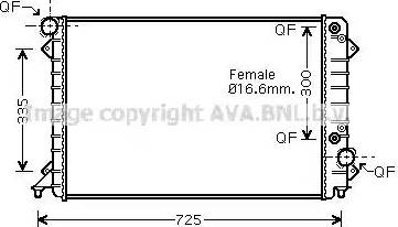 Ava Quality Cooling AI 2197 - Radiateur, refroidissement du moteur cwaw.fr