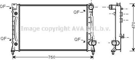 Ava Quality Cooling AI 2158 - Radiateur, refroidissement du moteur cwaw.fr