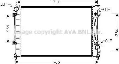 Ava Quality Cooling AI 2157 - Radiateur, refroidissement du moteur cwaw.fr