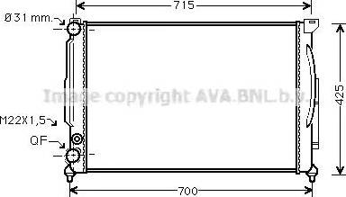 Ava Quality Cooling AI 2105 - Radiateur, refroidissement du moteur cwaw.fr