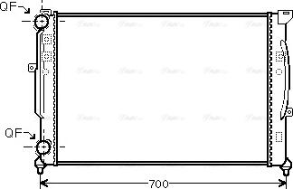 Ava Quality Cooling AI2189 - Radiateur, refroidissement du moteur cwaw.fr